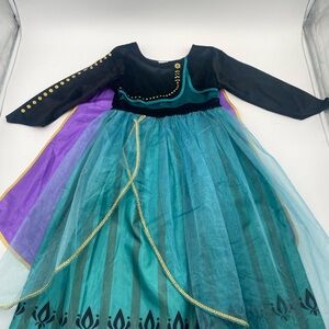Little Adventures Frozen Anna Dress with Tiara—Size 3-5 kids
